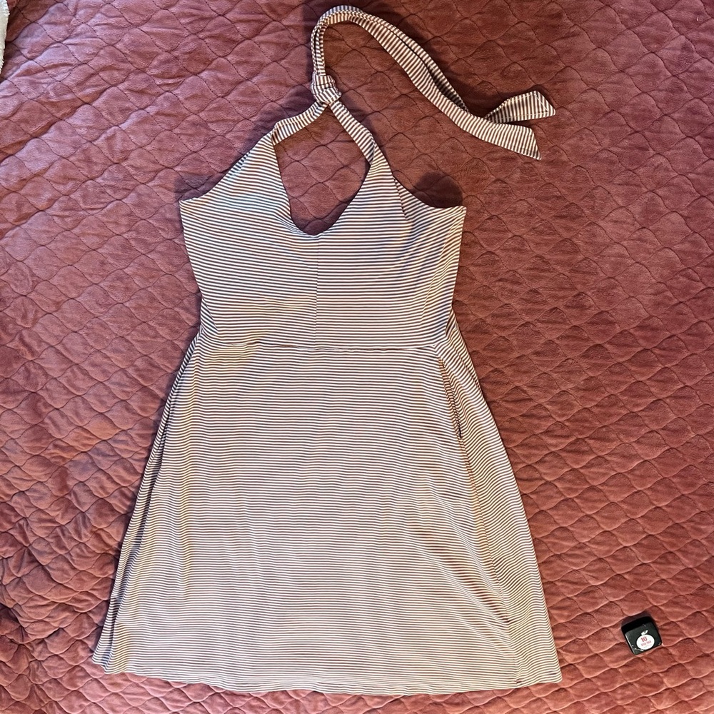 Striped Halter Dress
